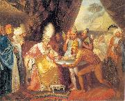 Franciszek Smuglewicz Scythian emissaries meeting with Darius. Germany oil painting artist